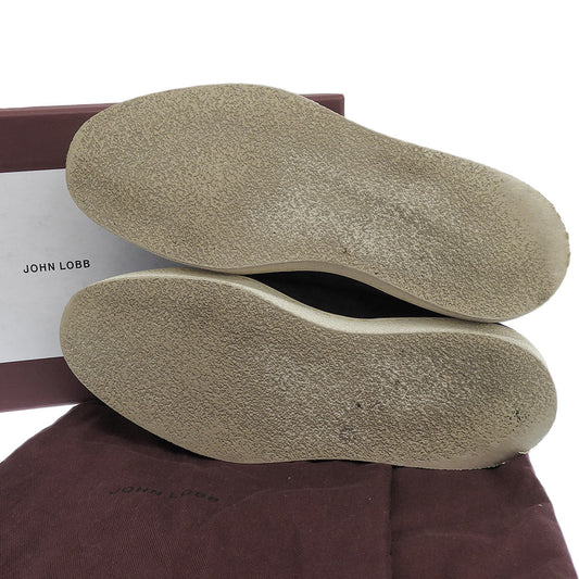 JOHNLOBB ジョンロブ レヴァー 0315ラスト スエード×レザー ローカットスニーカー シューズ メンズ ネイビー 5E シューズ
