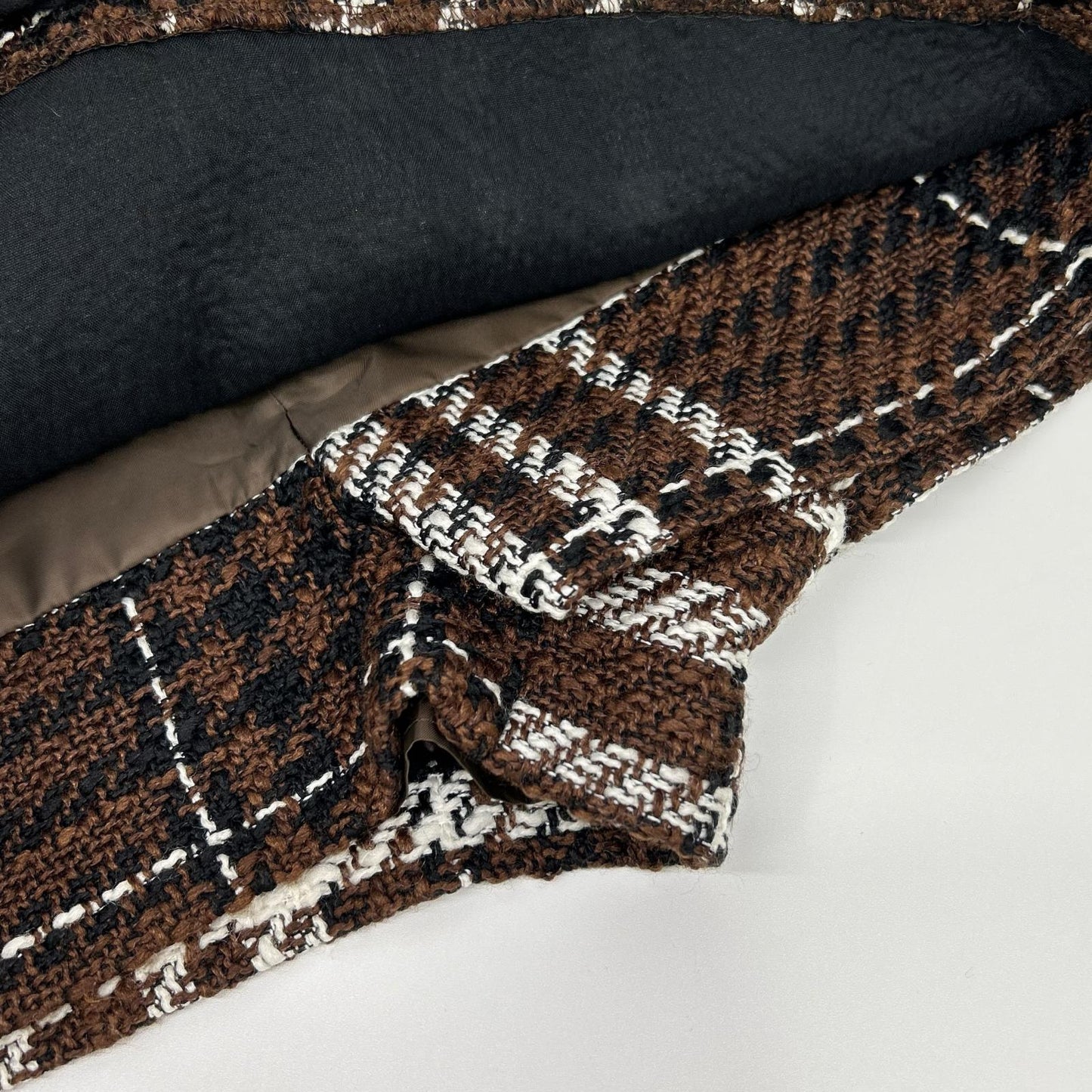 sheller シェリエ 241091 ブラウン WOOL CHECK TWEED CULOTTES ボトムス