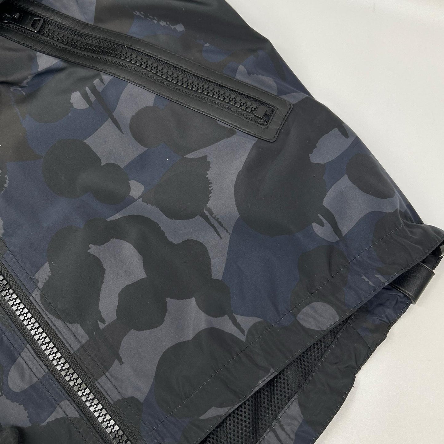 COACH コーチ 75815 ネイビー カモフラ ナイロン ZIP フーディーブルゾン ジャケット