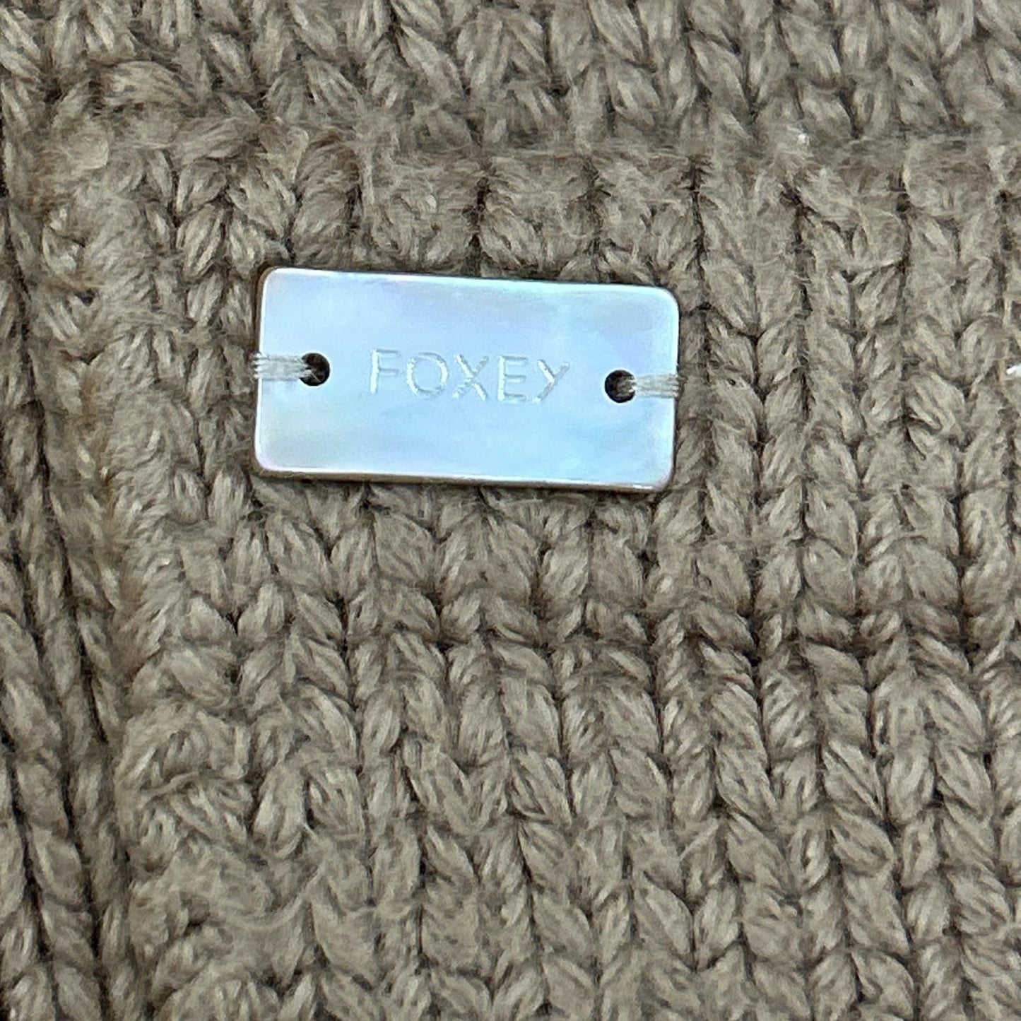 FOXEY フォクシー 38915 ブラウン コットン混 フーディカーディガン トップス
