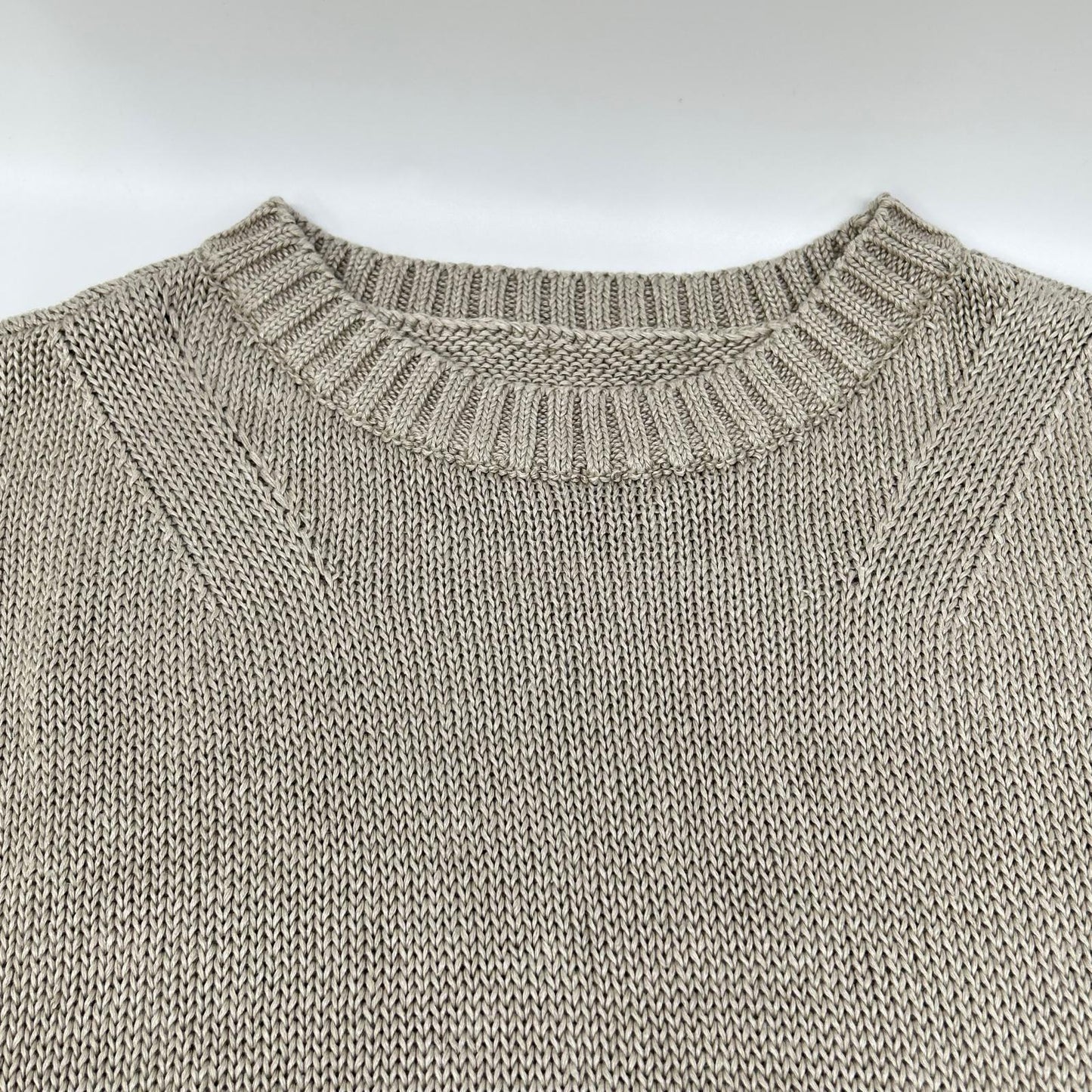 FOXEY フォクシー 43278 ベージュ リネン100 Knit Top Sable トップス