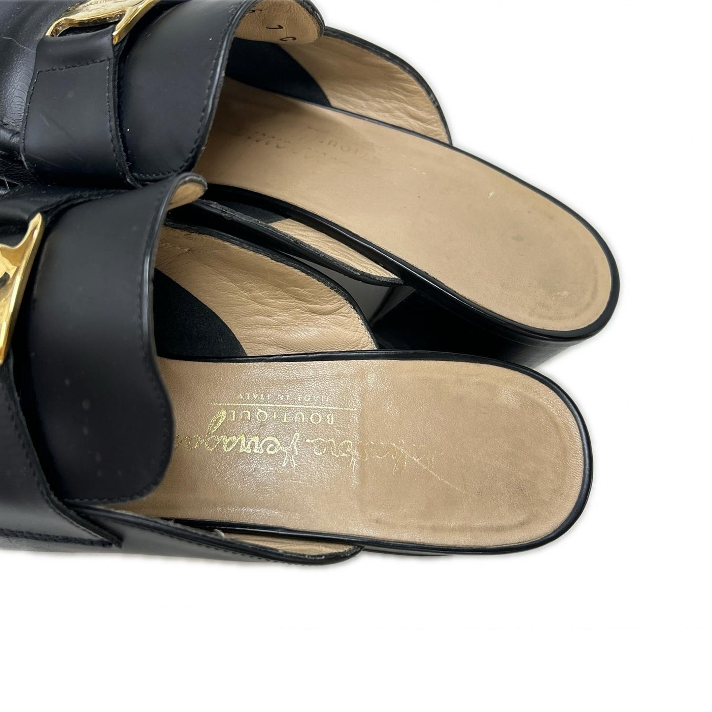 SalvatoreFerragamo サルバトーレフェラガモ Salvatore Ferragamo BOUTIQUE サルヴァトーレフェラガモブティック 74978 ガンチーニ レザー ミュール シューズ