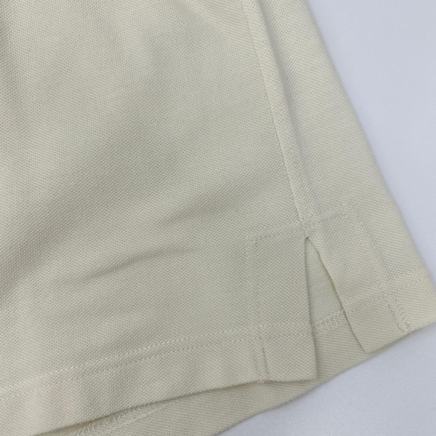 HERMES エルメス アイボリー コットン Hロゴ ポロシャツ トップス