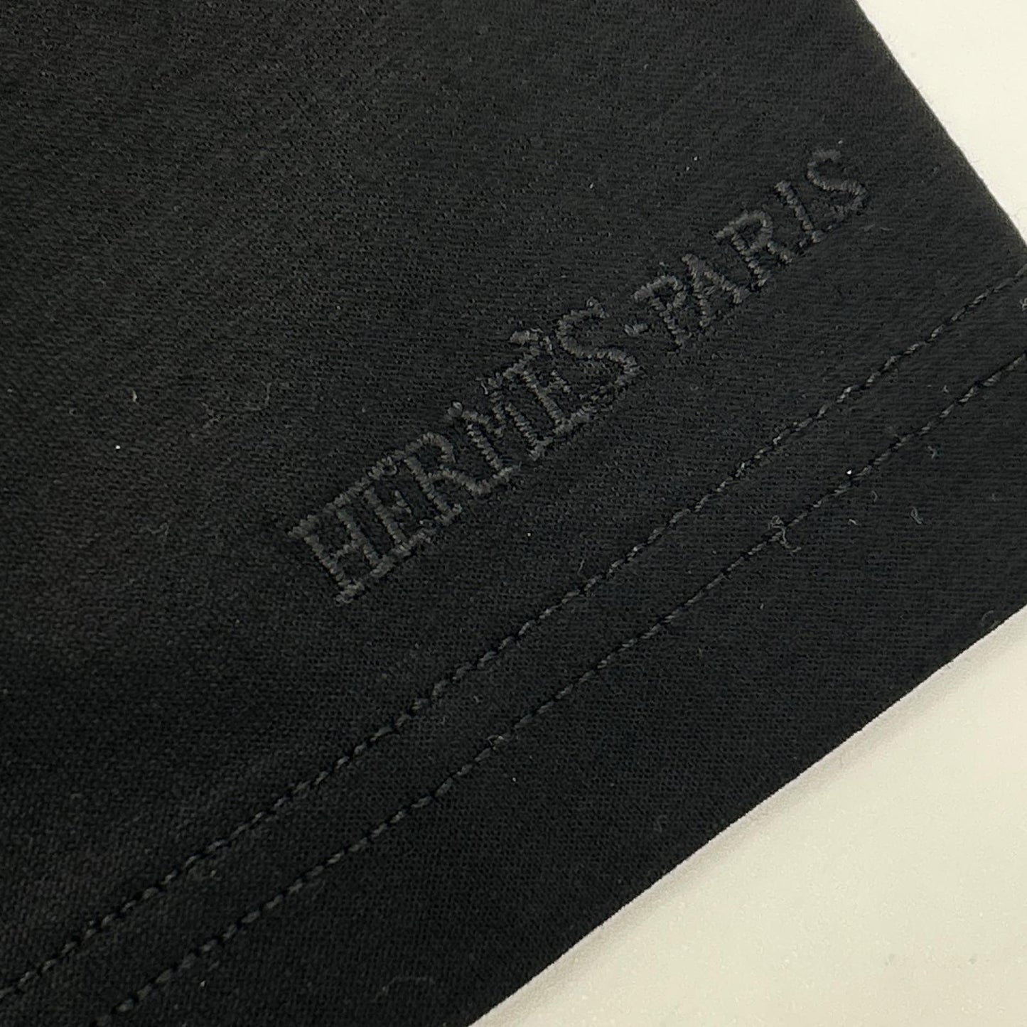 HERMES エルメス ブラック マルジェラ期 コットン 無地Tシャツ トップス