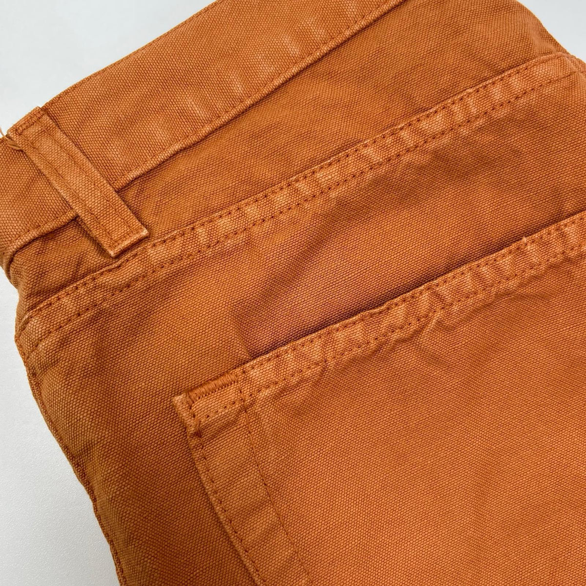 Loro Piana Orange Linen-Cotton Pants