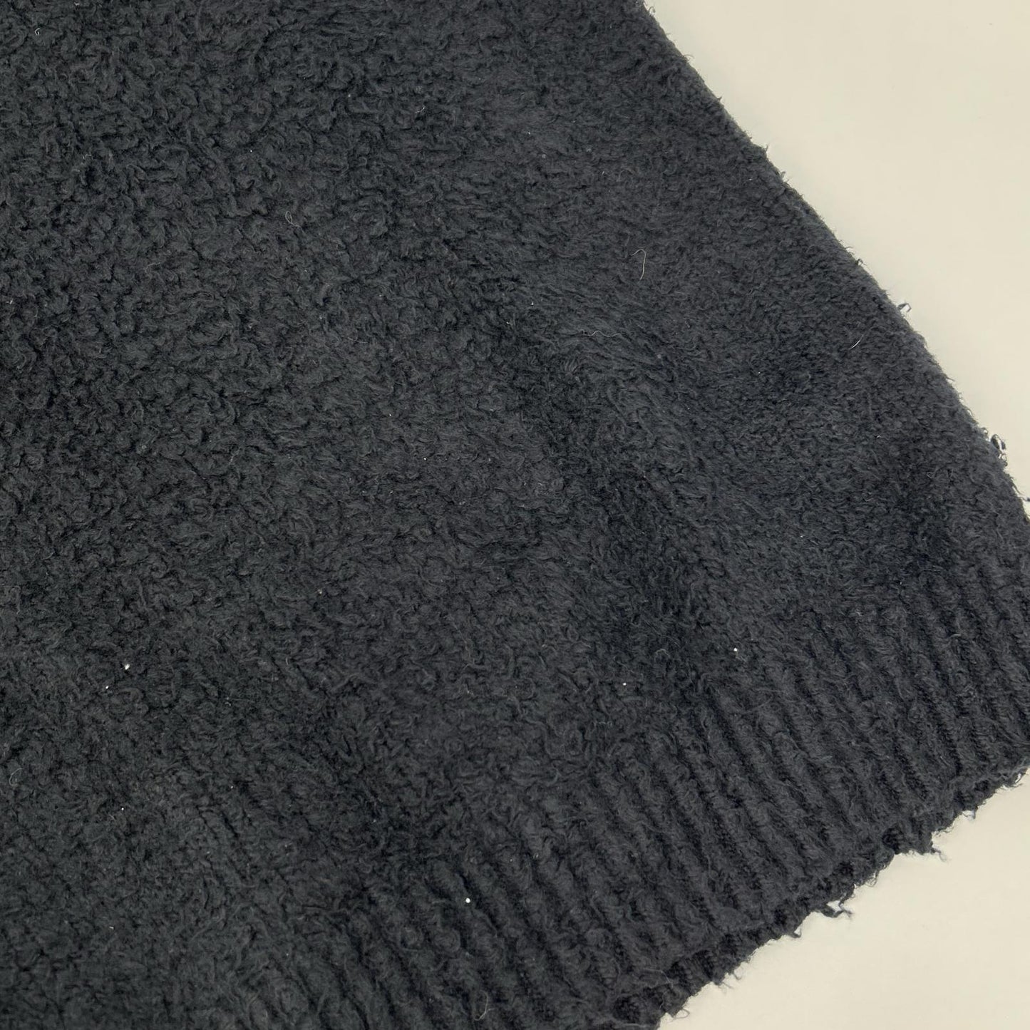 Maison Margiela 2022 SI0GP0001 black pile sweater Tops