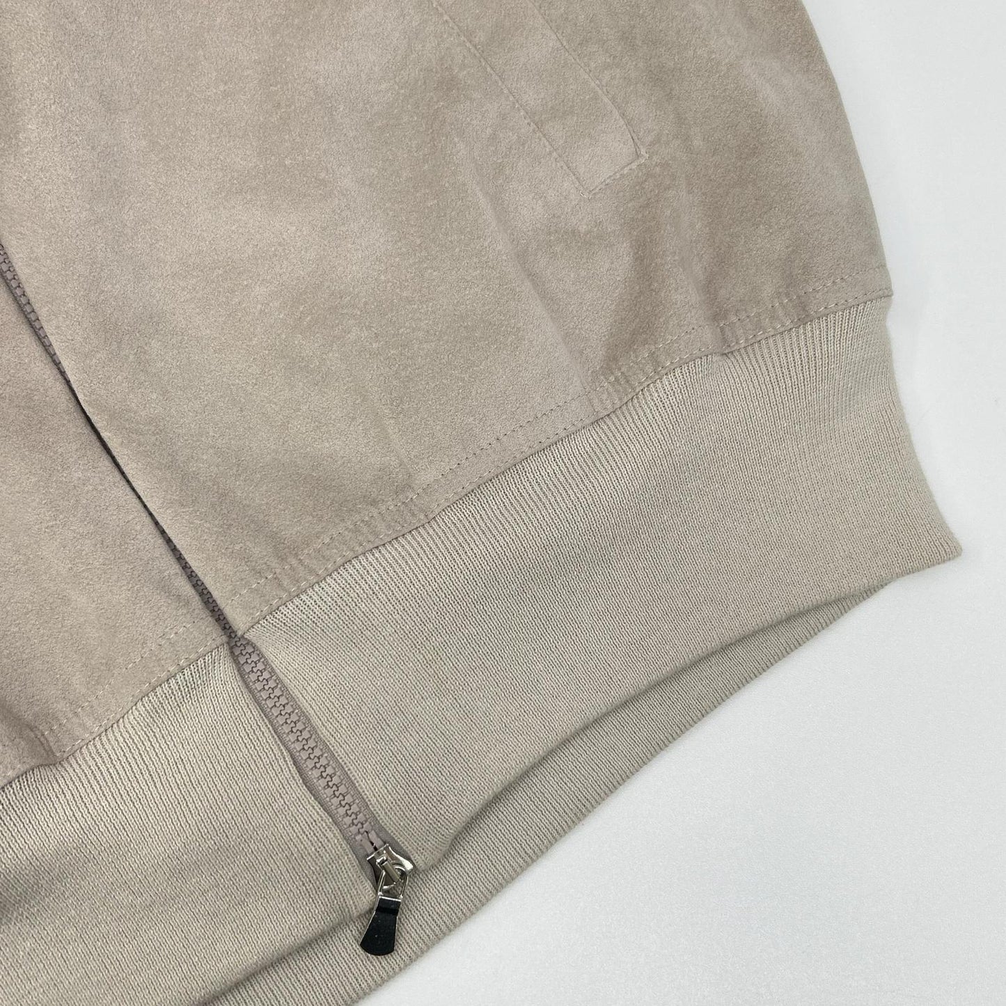 GRAN SASSO グランサッソ 57139 18037 ベージュ スタンド スエード切り替え ZIP ブルゾン ジャケット