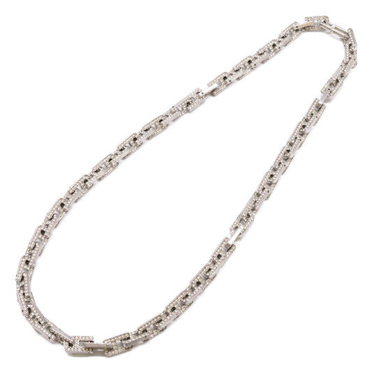 AMBUSH アンブッシュ SV925 PAVE A CHAIN SHORT NECKLACE パヴェ チェーン ショート ネックレス