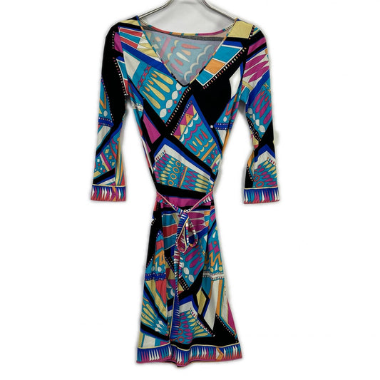 EMILIO PUCCI Emirio Pucchi Multicolor Geometric Pattern Dress Dress