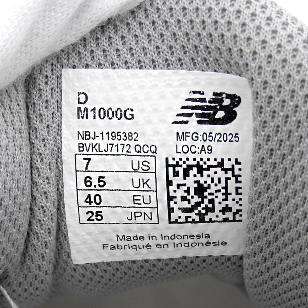 NEW BALANCE New Balance Excellent condition Dirty distressed sneakers, men's shoes, silver, 25cm, M1000G shoes