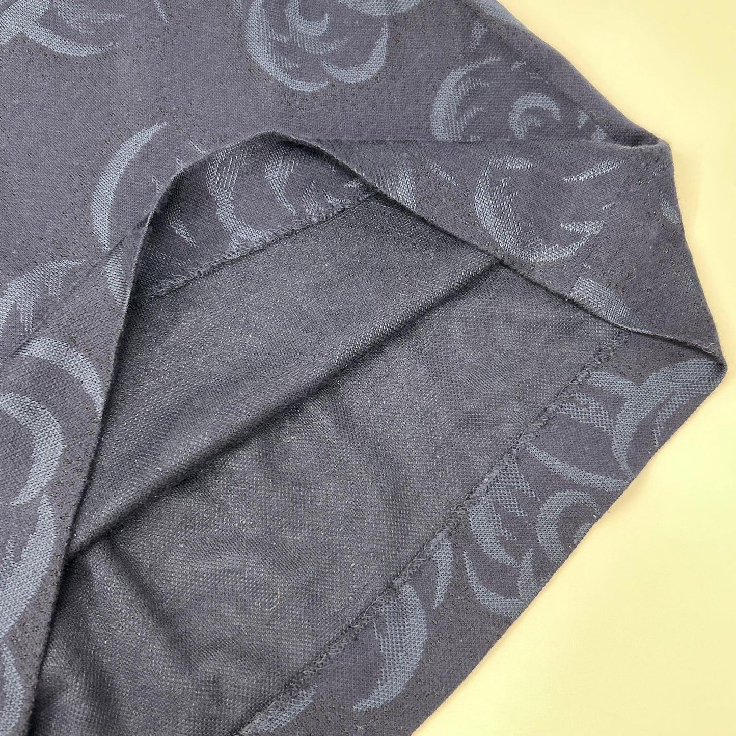 HANAE MORI ハナエモリ 【HANAE MORI Knit】ネイビー バラジャカード ロングリブニットワンピース ワンピース
