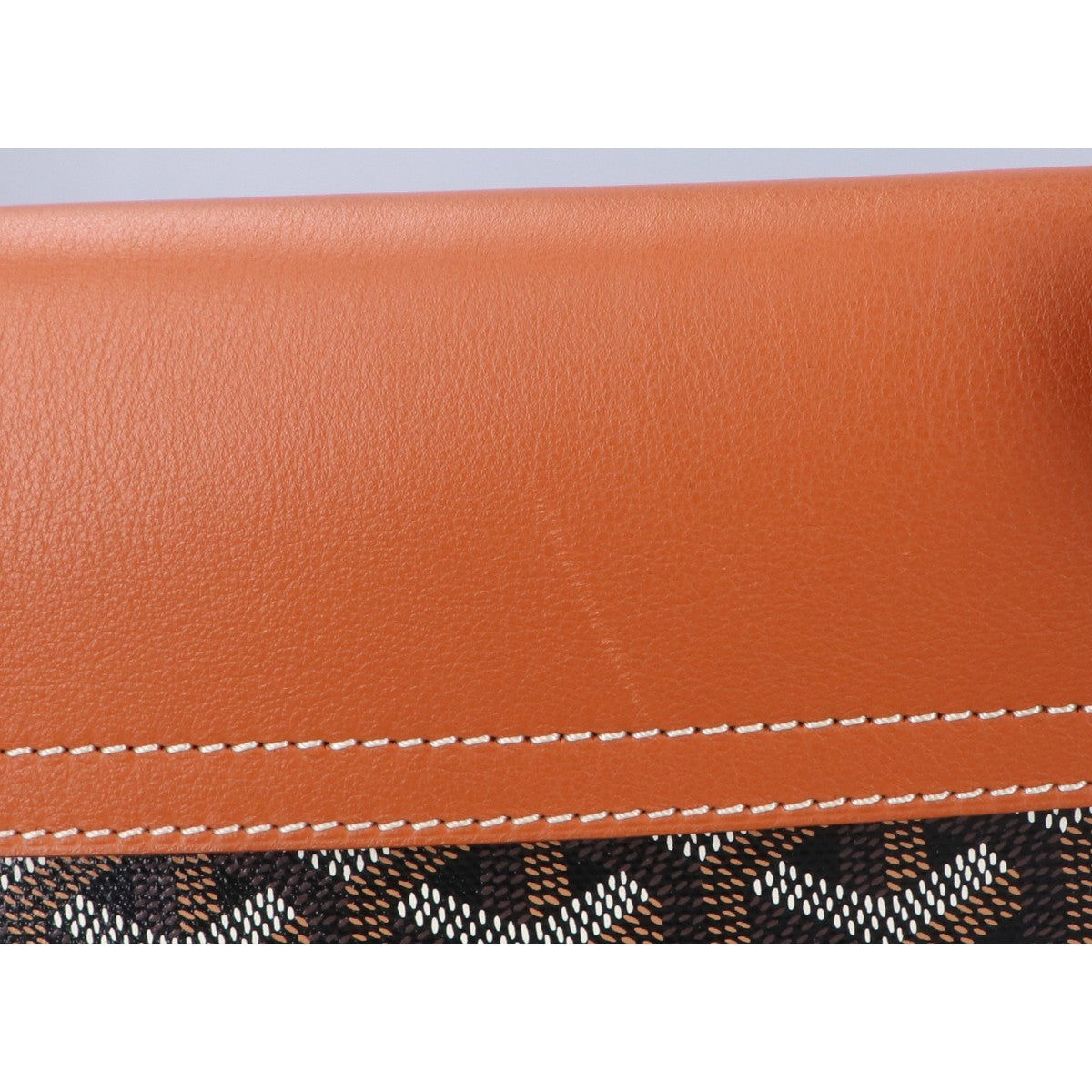 GOYARD ゴヤール カーフレザー x PVC クルシエメッセンジャーバッグ ショルダーバッグ