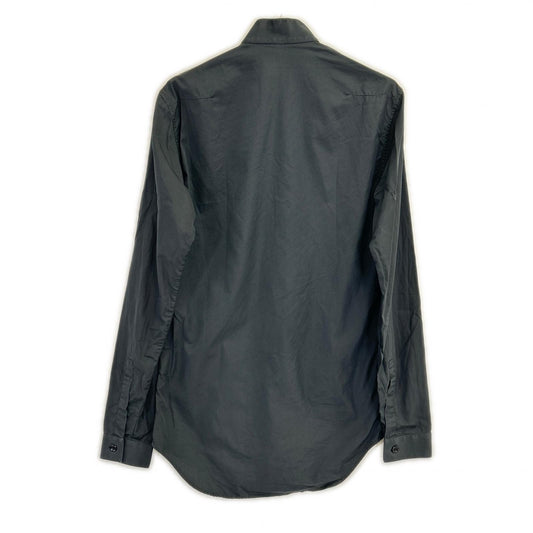 Dior HOMME ディオールオム 163C505A1581 ダークネイビー スタンドカラー コットンブロード ドレス シャツ トップス