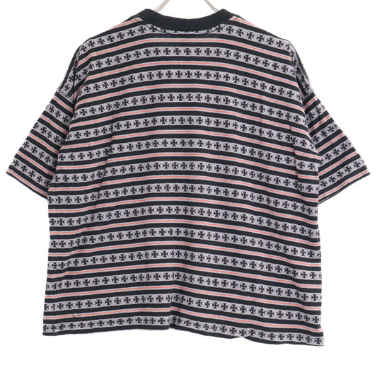 Chrome hearts クロムハーツ マッティボーイ ワイノットストライプクロス半袖Tシャツ トップス