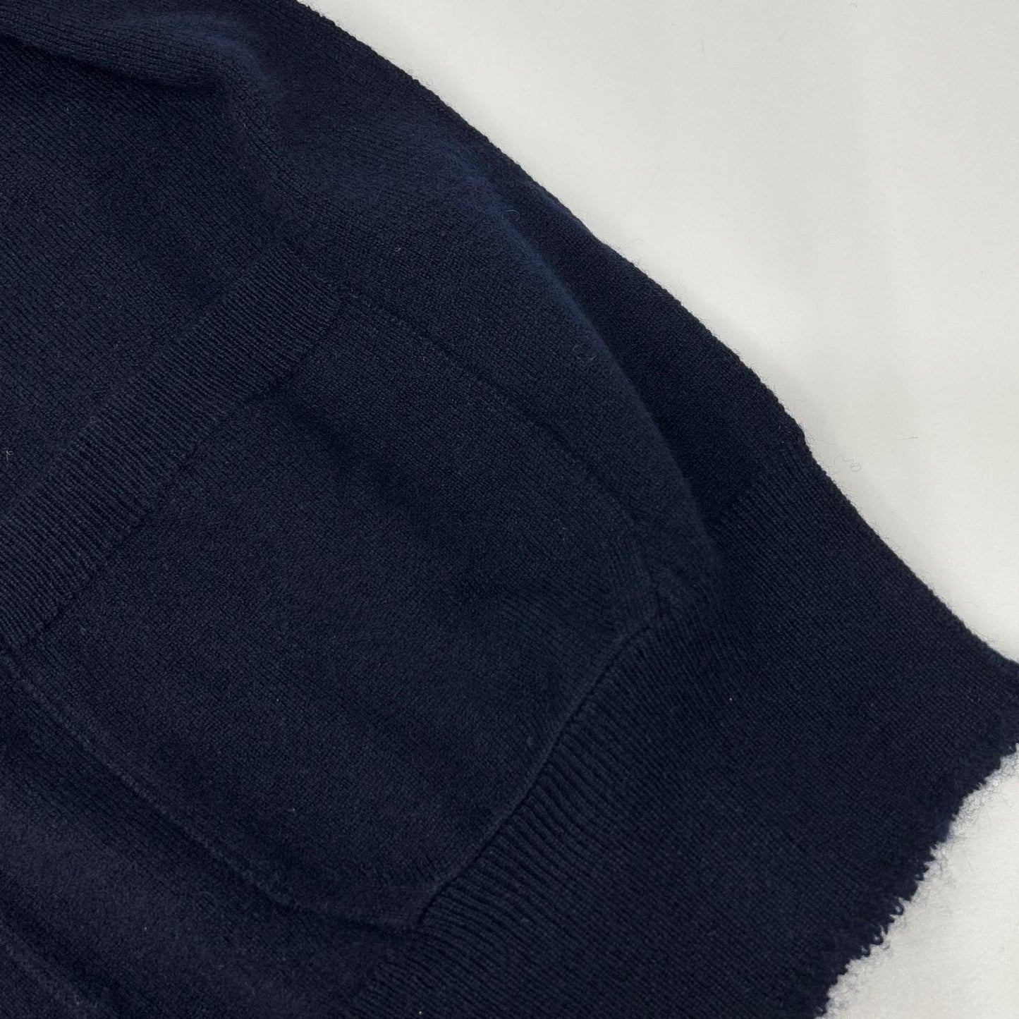 BLAMINK navy R CA/S 16G VN LSL knit cardigan top