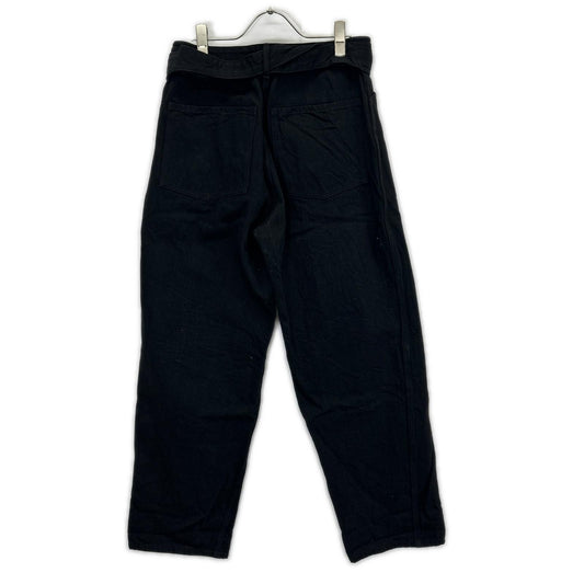 COMOLI コモリ 19AW Q03-03005 ブラック デニム ベルテッドパンツ ボトムス