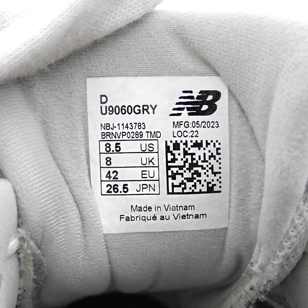 NEW BALANCE ニューバランス スニーカー シューズ メンズ スエード グレー 26.5cm U9060GRY シューズ