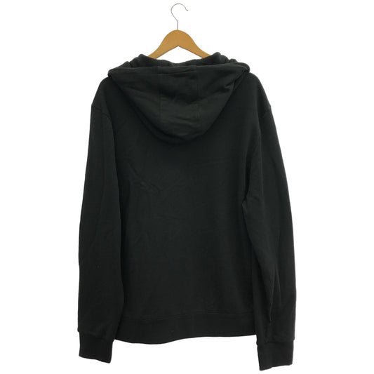 MONCLER 2023 Black FELPA APERTA CON CAPPUCCIO Down-Paneled Hoodie Tops