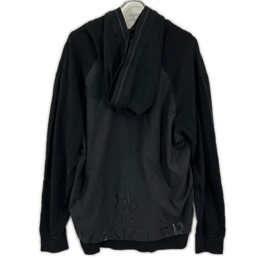 MONCLER モンクレール 23年 ブラック MAGLIA APERTA フーディ パーカー トップス