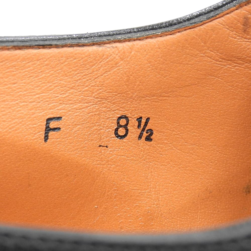 SANTONI サントーニ オックスフォード スクエア メダリオン シューズ メンズ ブラック 8 1/2 MCBO 10039 シューズ