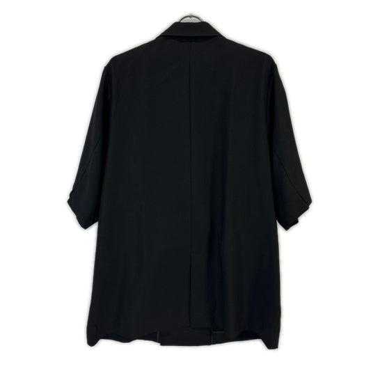 ICB アイシービー 26SS ブラック FluidBackSatin ハーフスリーブジャケット ジャケット