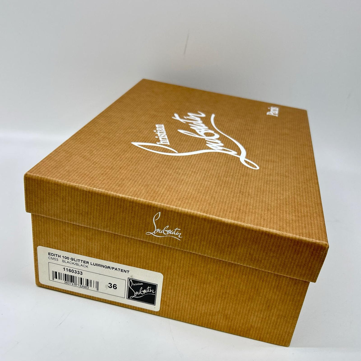 CHRISTIAN LOUBOUTIN クリスチャンルブタン 【美品】1160333 EDITH 100 グリッター パテント ヒールパンプス シューズ