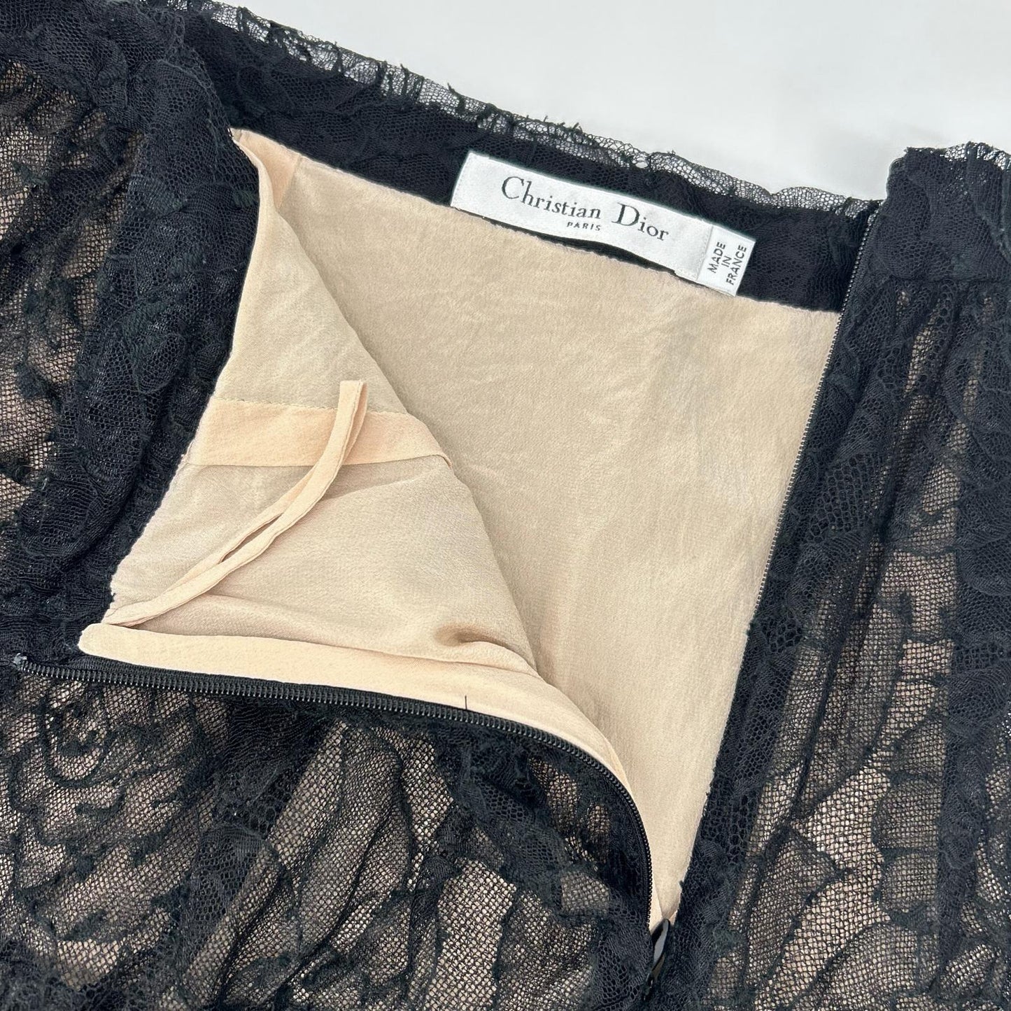 Christian Dior クリスチャンディオール 1C21318A1815 ブラック コットン レース スカート スカート