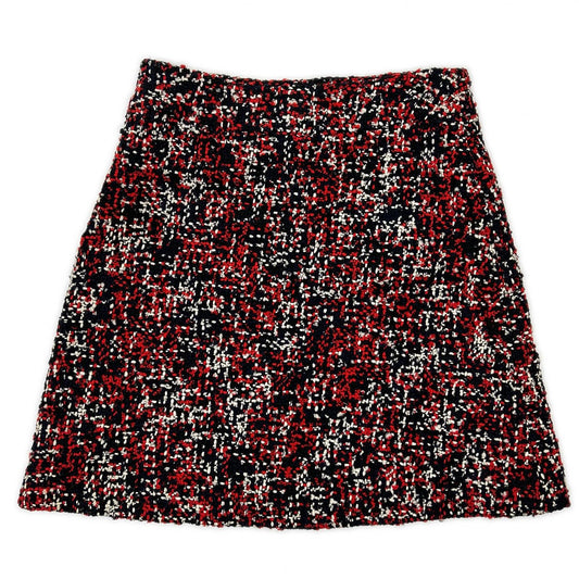 Christian Dior クリスチャンディオール 6A21321A1139 レッド×ブラック ウール ツイード スカート スカート