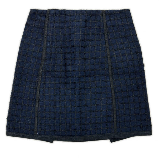 LOUIS VUITTON ルイヴィトン RW121A F13K07PJW ネイビー コットン ツイード スカート スカート