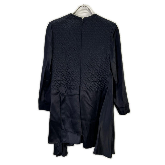 Christian Dior クリスチャンディオール 4H21672QA630 ネイビー シルク サテンドレス ワンピース