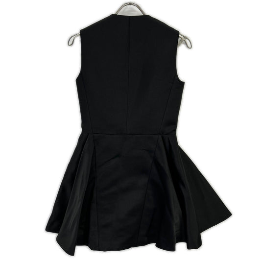 Christian Dior クリスチャンディオール 6C21123A1612 ブラック ダブルボタン ノースリーブ ワンピース ワンピース
