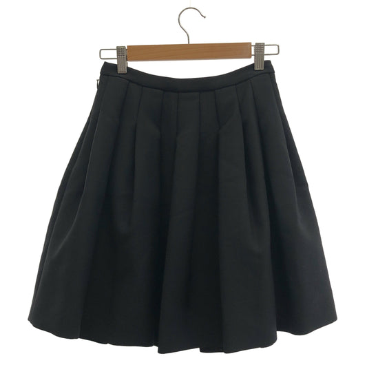 Christian Dior クリスチャンディオール 5A21327A1148 ネイビー ウール フレア ミニスカート ボトムス