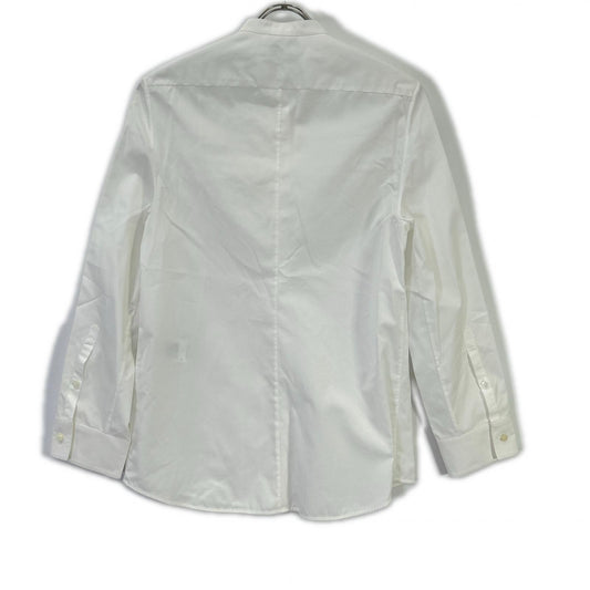 JILSANDER ジルサンダー 18年 ホワイト JSCN601806 プリーツデザイン バンドカラーシャツ トップス