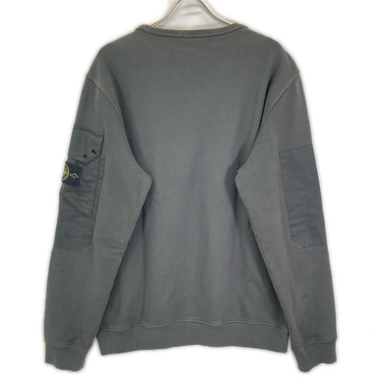 STONE ISLAND ストーンアイランド 811563920 グレー ワッペン 裏起毛 スウェット トレーナー トップス
