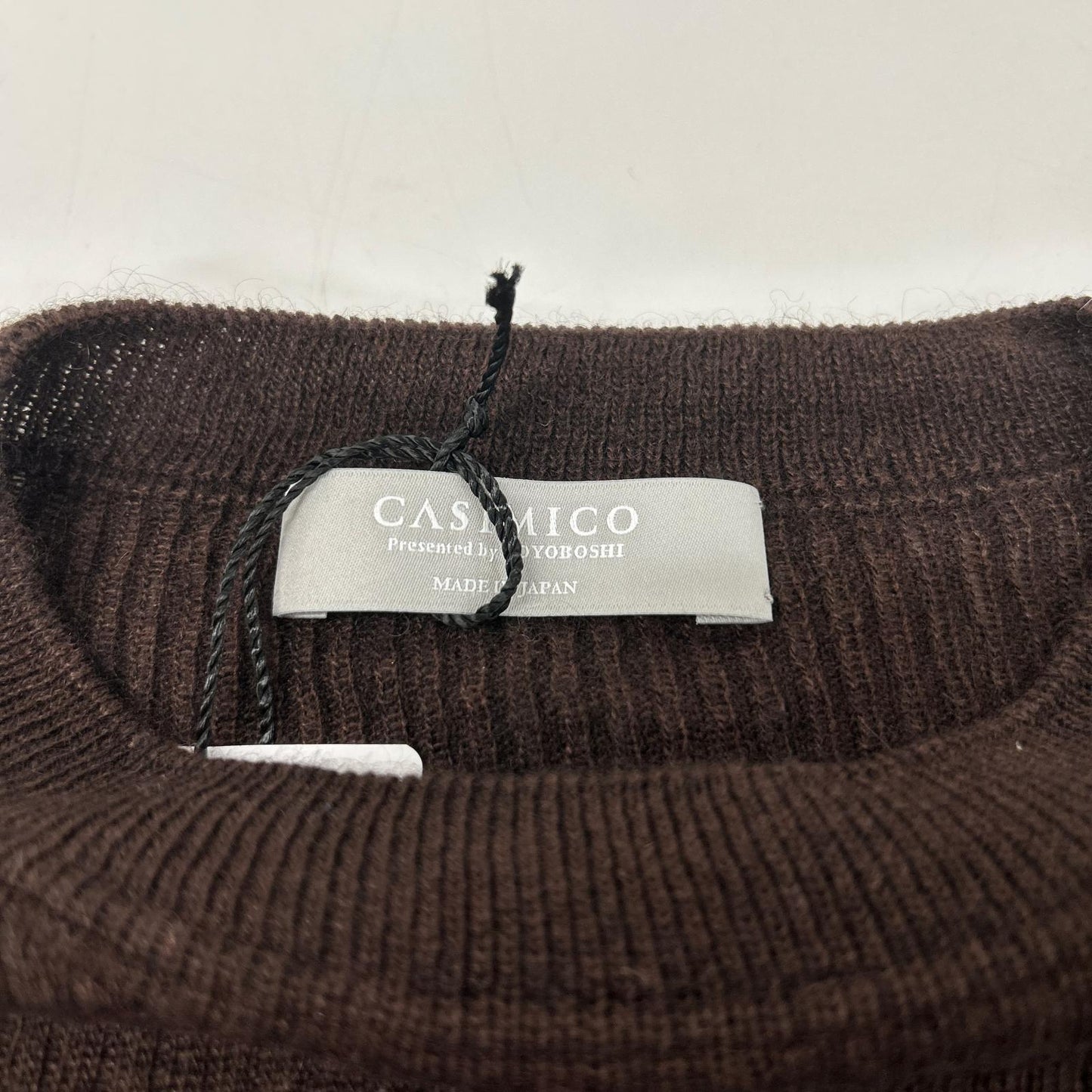 CASIMICO CASI-2608 bitter chocolate cashmere-silk knit top