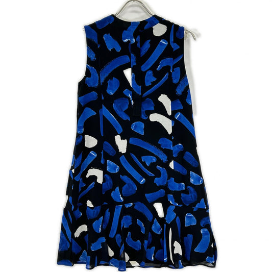 GREY JASON WU Grey Jason Wu GF16126OP Black and blue all-over-print dress