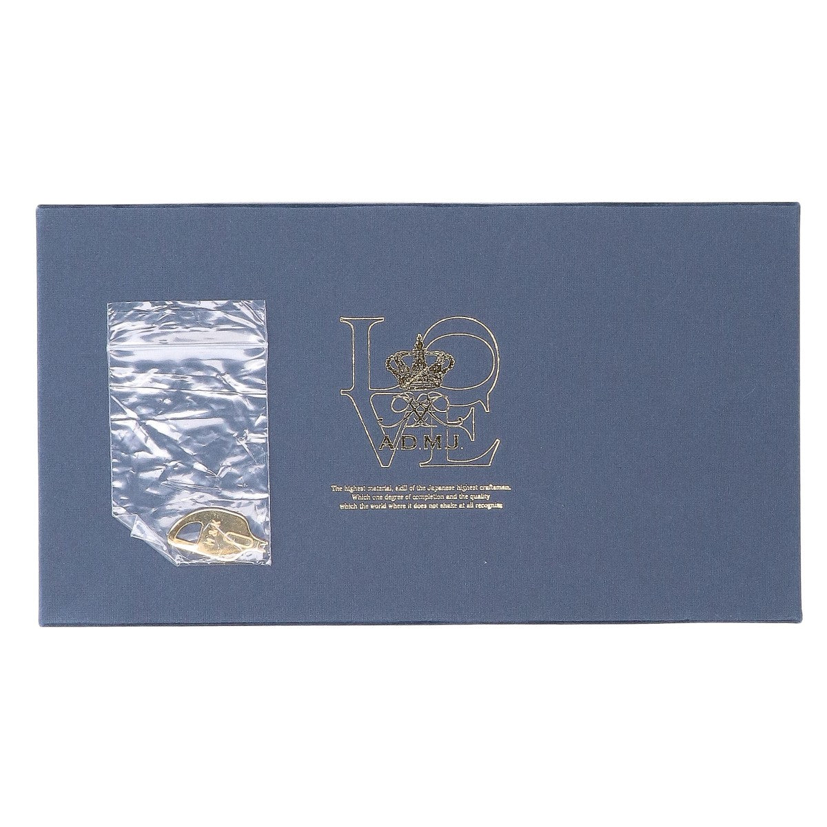 A.D.M.J. Accessoires De Mademoiselle ADMJ 【新品同様】型押しレザー チェーン ウォレットバッグ 長財布(小銭入れあり)