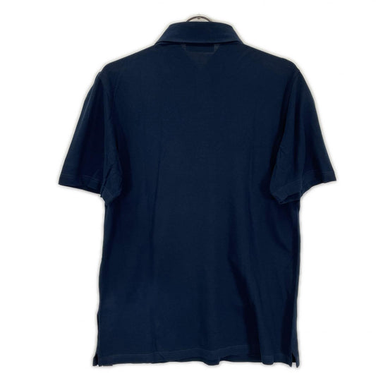 GRAN SASSO グランサッソ ネイビー 24P 60103 81401 70双糸 コットン 鹿の子 ポロシャツ トップス