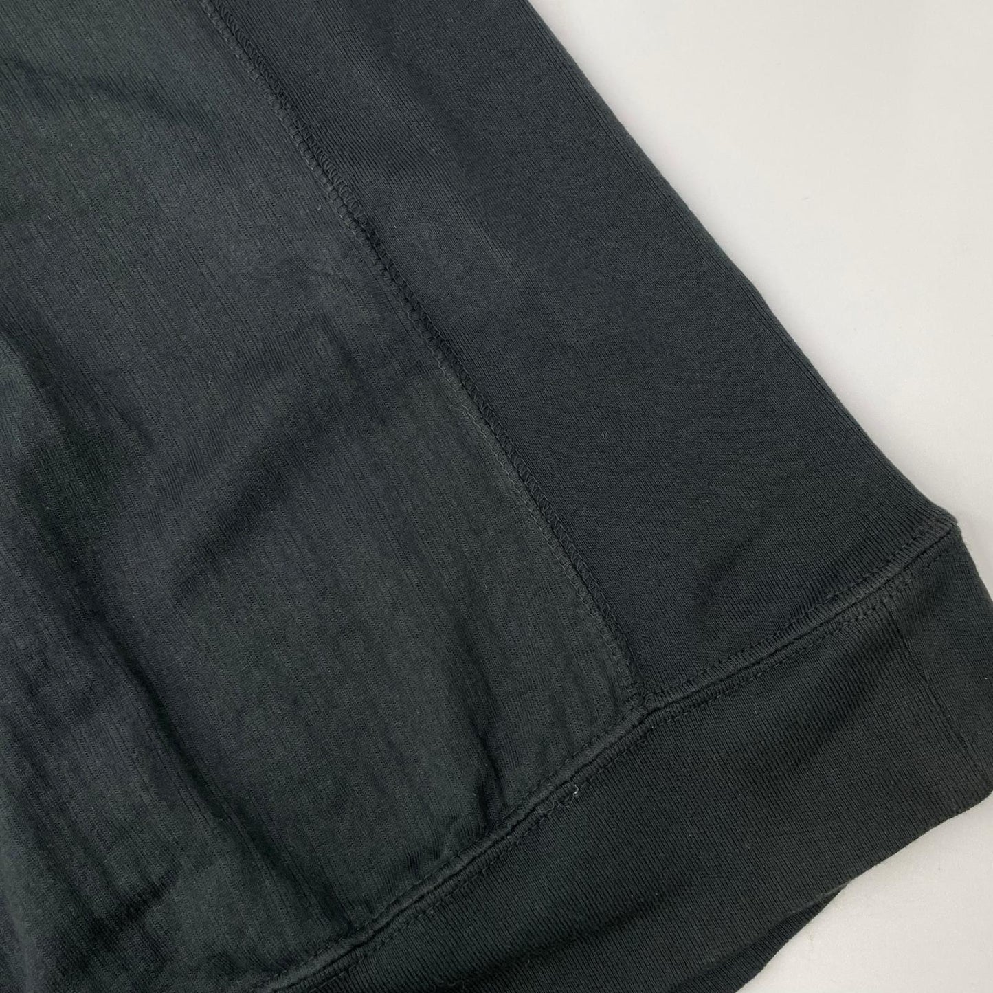 AUBERGE オーベルジュ グリーン Vガゼット コットン ストライプ Tシャツ トップス