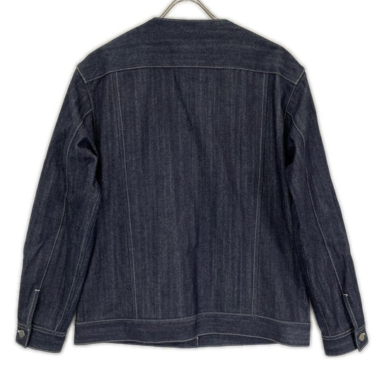 foufou 23AW FF231JK03 Indigo No-Collar Denim Jacket Jacket