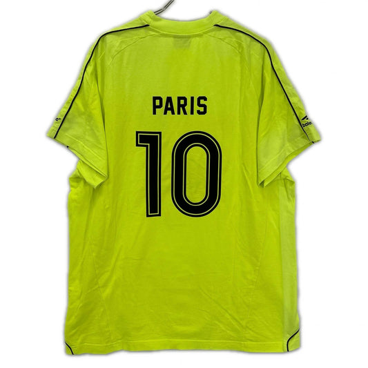 BALENCIAGA バレンシアガ 23年 777705 イエロー PARIS SOCCER Tシャツ トップス