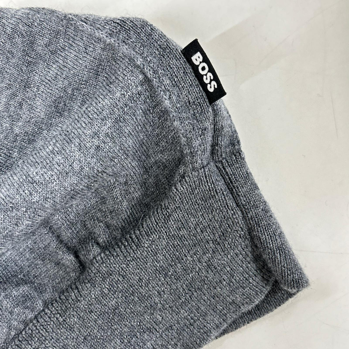 BOSS ボス 10241489 グレー ウール ハイネック セーター トップス