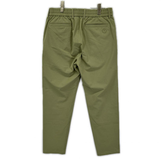 TRATTO トラット 31-7231211 グリーン ストレッチ ワンタック ワイドパンツ ボトムス