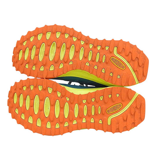 KEEN キーン ザイオニック ウォータープルーフ スニーカー シューズ レディース ブルーグリーン×イエロー 25.0cm 1028046 シューズ