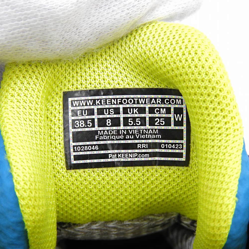 KEEN キーン ザイオニック ウォータープルーフ スニーカー シューズ レディース ブルーグリーン×イエロー 25.0cm 1028046 シューズ