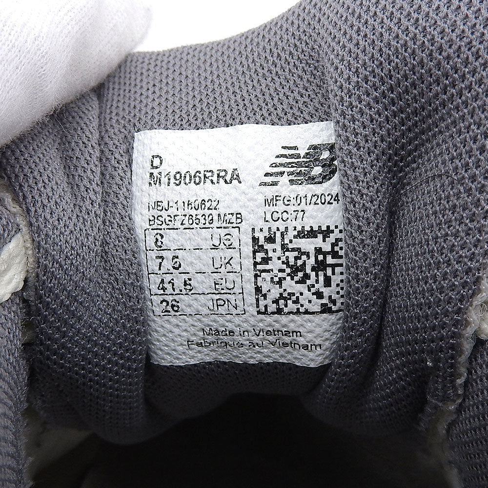 NEW BALANCE ニューバランス メッシュ ランニング シューズ スニーカー メンズ グレー×パープル 26cm M1906RRA シューズ