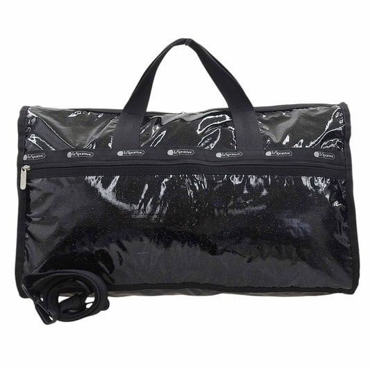 LESPORTSAC レスポートサック グリッター ラメ ボストンバッグ レディース 黒 ブラック ボストンバッグ