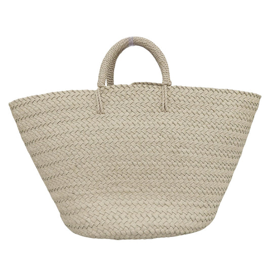 Aeta アエタ 美品 BASKET : M レザー 編み込み バスケットバッグ ハンドバッグ レディース アイボリー KG02 ハンドバッグ