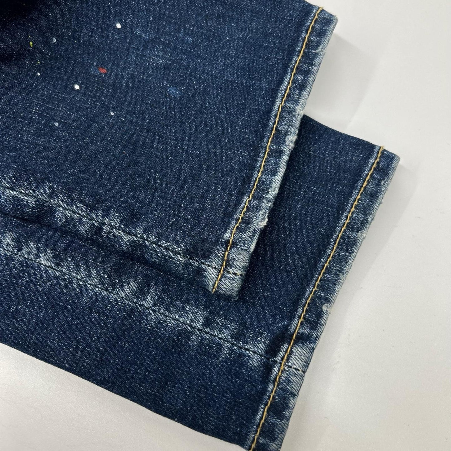 DSQUARED2 ディースクエアード S74LB1517 ネイビー Regular Jean ボタンフライデニムパンツ ボトムス