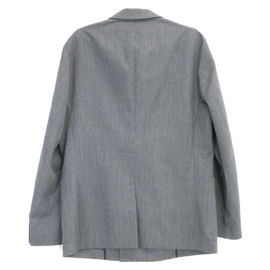 CABaN Caban Gray Lightweight Wool Gabardine Double-breasted Jacket Jacket
